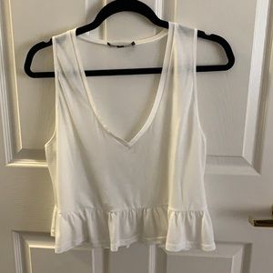 LULUS White Cropped Tank